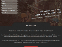Tablet Screenshot of hiddenrivercave.com